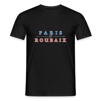 Paris Roubaix - Männer T-Shirt - Schwarz - Vorne - AI Model Male 178 light (178cm)