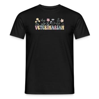 Tierarzt Veterinärmediziner Tiermediziner Arzt - Männer T-Shirt - Schwarz - Vorne - AI Model Male 178 light (178cm)