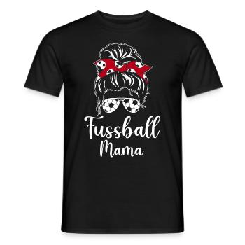 Fussball Mama - Männer T-Shirt - Schwarz - Vorne - AI Model Male 178 light (178cm)