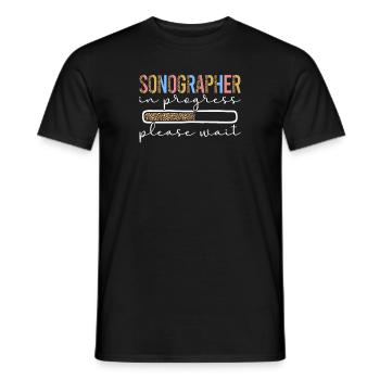 Sonographie Student Ultraschalldiagnostik Studium - Männer T-Shirt - Schwarz - Vorne - AI Model Male 178 light (178cm)