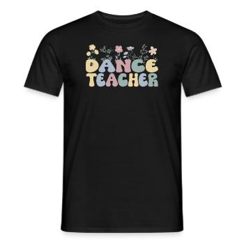 Tanzlehrer Anerkennung Tanzlehrerin Tanzunterricht - Männer T-Shirt - Schwarz - Vorne - AI Model Male 178 light (178cm)