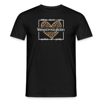 Beste Wimpernstylistin Lash Stylistin Geschenke - Männer T-Shirt - Schwarz - Vorne - AI Model Male 178 light (178cm)