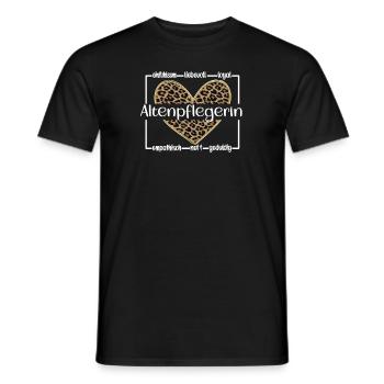 Altenpflegerin Altenpflege Seniorenbetreuerin - Männer T-Shirt - Schwarz - Vorne - AI Model Male 178 light (178cm)