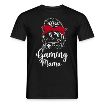 Gaming Mom - Men's T-Shirt - black - Front - AI Model Male 178 light (178cm)