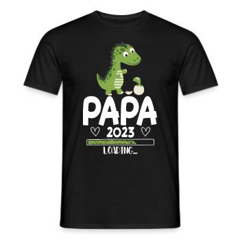 Papa 2023 Chargement - T-shirt homme - noir - Devant - AI Model Male 178 light (178cm)