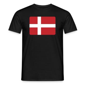 LE DANEMARK EST GÉNIAL ! - T-shirt homme - noir - Devant - AI Model Male 178 light (178cm)