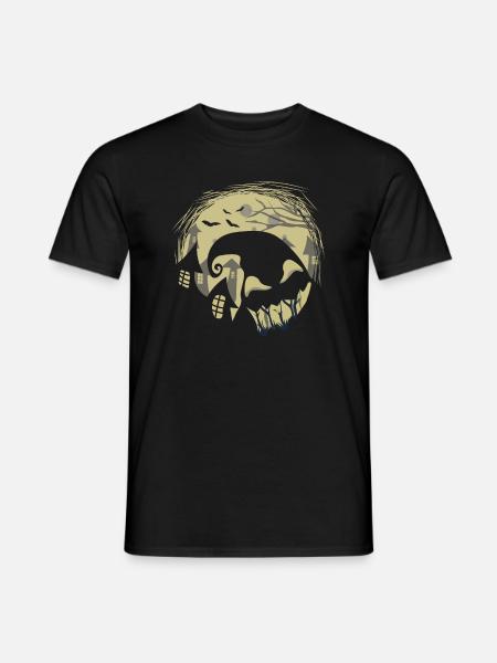 Halloween Geist - Männer T-Shirt - Schwarz