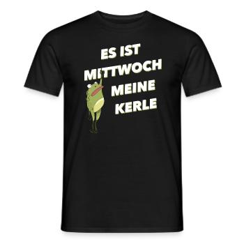 Es Ist Mittwoch Meine Kerle - Männer T-Shirt - Schwarz - Vorne - AI Model Male 178 light (178cm)