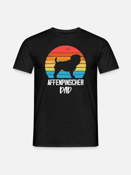 Affenpinscher Papa - Men's T-Shirt - black