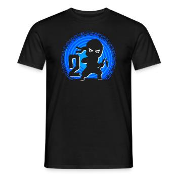 Ninja Birthday 2 Years Boy Ninjas Ninja - Men's T-Shirt - black - Front - AI Model Male 178 light (178cm)