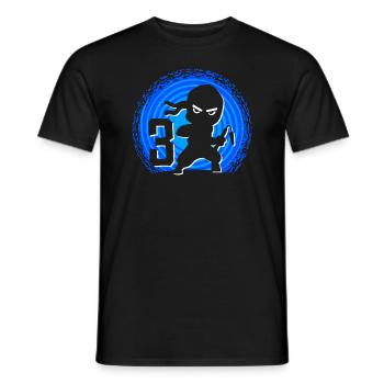 Ninja Birthday 3 Years Boy Ninjas Ninja - Men's T-Shirt - black - Front - AI Model Male 178 light (178cm)
