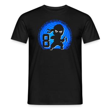 Ninja Birthday 8 Years Boy Ninjas Ninja - Men's T-Shirt - black - Front - AI Model Male 178 light (178cm)