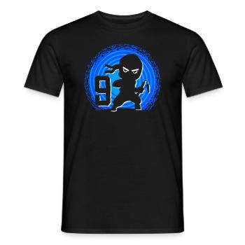 Ninja Birthday 9 Years Boy Ninjas Ninja - Men's T-Shirt - black - Front - AI Model Male 178 light (178cm)
