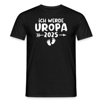 Ich werde Uropa 2025 - Männer T-Shirt - Schwarz - Vorne - AI Model Male 178 light (178cm)