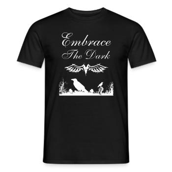 Umarme die Dunkelheit - Soft Goth Emo - Männer T-Shirt - Schwarz - Vorne - AI Model Male 178 light (178cm)