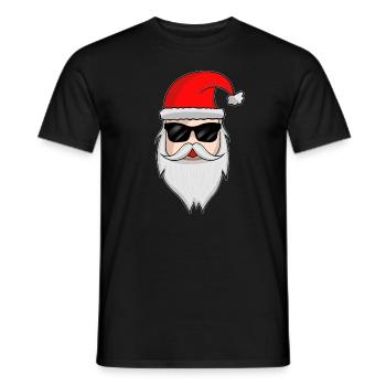 Cooler Weihnachtsmann - Weihnachten Santa Winter - Männer T-Shirt - Schwarz - Vorne - AI Model Male 178 light (178cm)