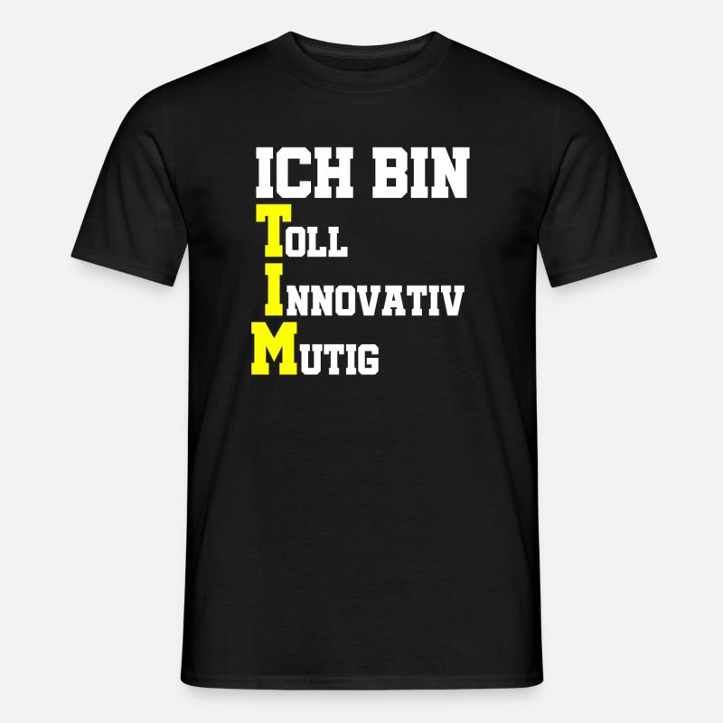 Ich bin Tim - Männer T-Shirt - Schwarz