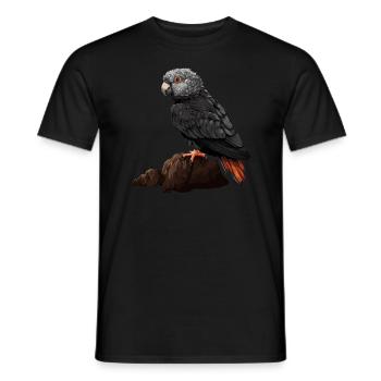 Baby Parrot Bird Macaw Grey Parrot - Men's T-Shirt - black - Front - AI Model Male 178 light (178cm)
