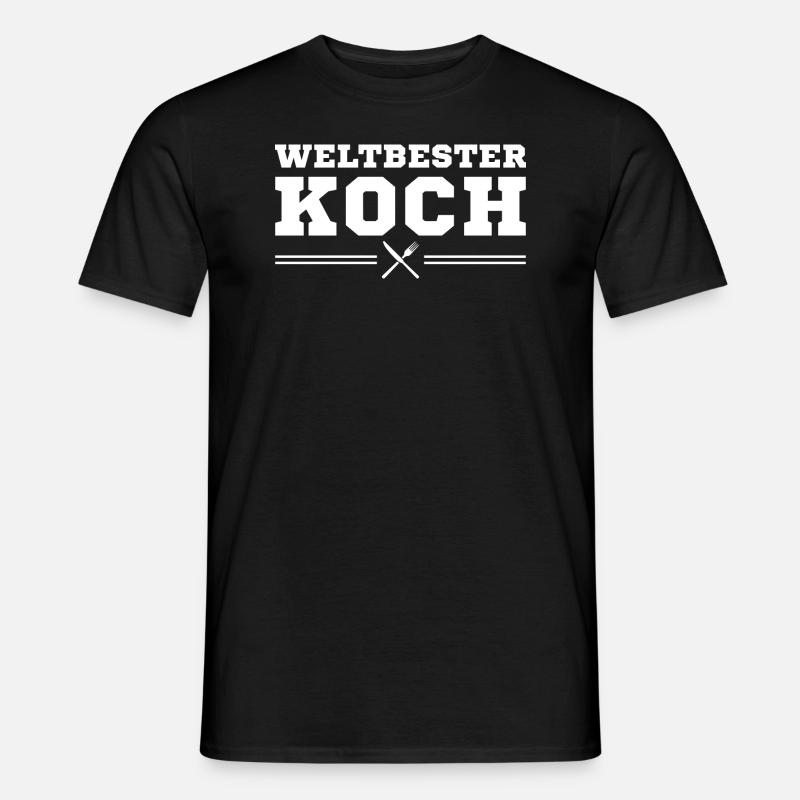 Weltbester Koch Hobbykoch Geschenkidee - Männer T-Shirt - Schwarz