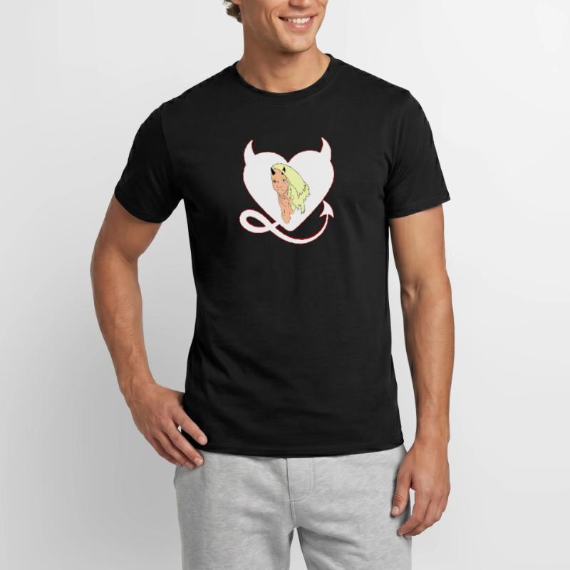 Devil with devil's heart Devil devil's female Men's T-shirt