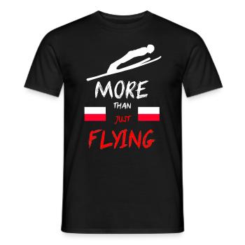 Skispringen Skifliegen geburtstag Geschenk Spruch - Männer T-Shirt - Schwarz - Vorne - AI Model Male 178 light (178cm)
