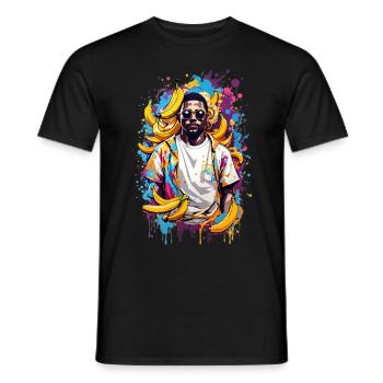 Banana Man - Men's T-Shirt - black - Front - AI Model Male 178 light (178cm)