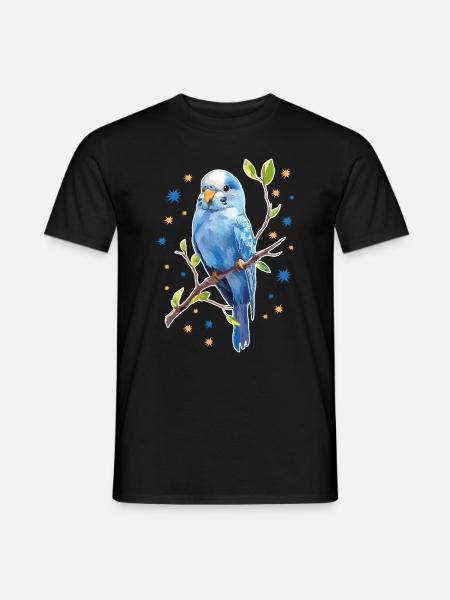 Budgie Stars - Men's T-Shirt - black