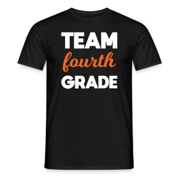 Team 4. Klasse endlich in der 4. Klasse Schule - Männer T-Shirt - Schwarz - Vorne - AI Model Male 178 light (178cm)