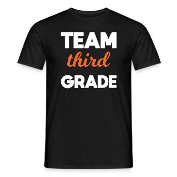 Team 3. Klasse endlich in der 3. Klasse Schule - Männer T-Shirt - Schwarz - Vorne - AI Model Male 178 light (178cm)