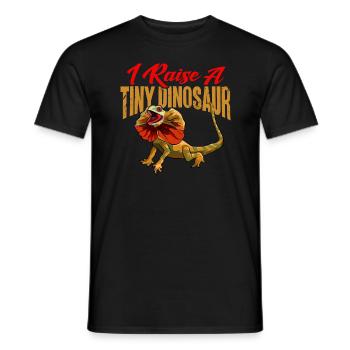 Collared Lizard Frilled-neck lizard Reptile Herpetologist - Men's T-Shirt - black - Front - AI Model Male 178 light (178cm)