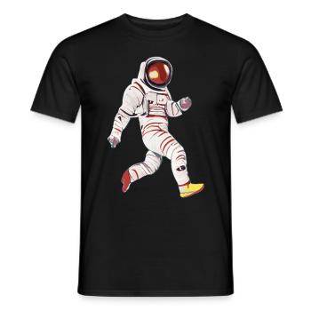 Illustration d’un astronaute - T-shirt homme - noir - Devant - AI Model Male 178 light (178cm)