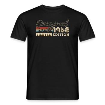 Berge Vintage Geboren in 1968 Jahrgang Geburtstag - Männer T-Shirt - Schwarz - Vorne - AI Model Male 178 light (178cm)
