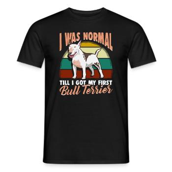 Cadeau de propriétaire de chien Bull Terrier - T-shirt homme - noir - Devant - AI Model Male 178 light (178cm)