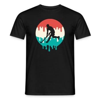 Feldhockey Spieler triefend Design Hockey Spieler - Männer T-Shirt - Schwarz - Vorne - AI Model Male 178 light (178cm)