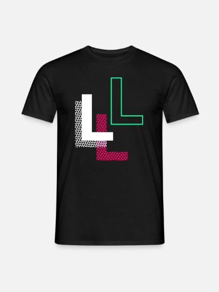 L Letter - Men's T-Shirt - black