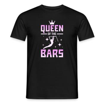 Queen of the bars gymnastics - Men's T-Shirt - black - Front - AI Model Male 178 light (178cm)
