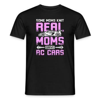 Les mamans conduisent des voitures rc - T-shirt homme - noir - Devant - AI Model Male 178 light (178cm)