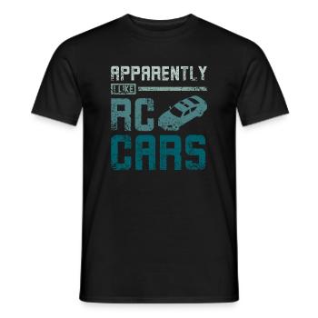 Apparemment, j’aime les voitures Rc - T-shirt homme - noir - Devant - AI Model Male 178 light (178cm)