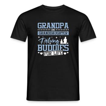 Copains de pêche de grand-père et grand-père pour la vie - T-shirt homme - noir - Devant - AI Model Male 178 light (178cm)