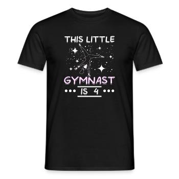 Ce petit gymnaste a 4 ans - T-shirt homme - noir - Devant - AI Model Male 178 light (178cm)
