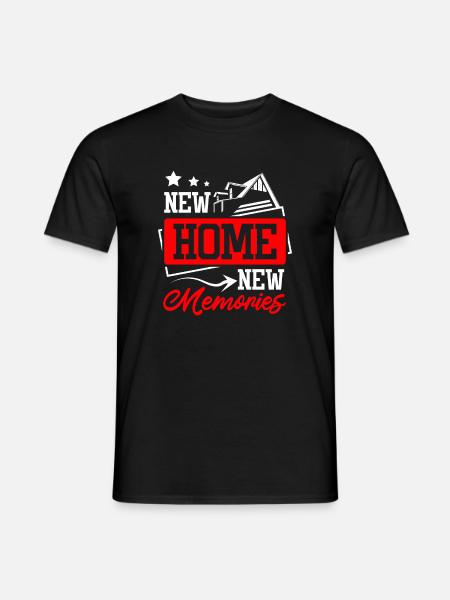 New home new memories - Men's T-Shirt - black