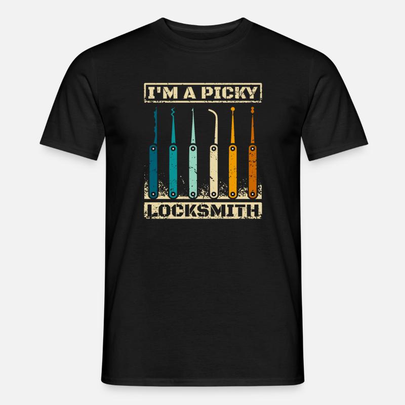 Je suis un serrurier difficile - T-shirt homme - noir