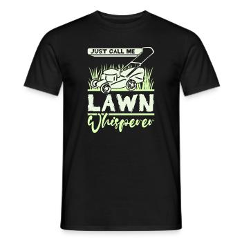 Just call me lawn whisperer - Männer T-Shirt - Schwarz - Vorne - AI Model Male 178 light (178cm)