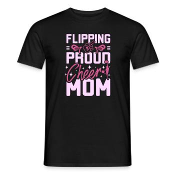 Retourner fièrement applaudir maman - T-shirt homme - noir - Devant - AI Model Male 178 light (178cm)