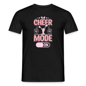 Cheerleader Cheer mode on - Männer T-Shirt - Schwarz - Vorne - AI Model Male 178 light (178cm)