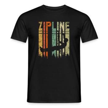Tyrolienne vintage rétro - T-shirt homme - noir - Devant - AI Model Male 178 light (178cm)