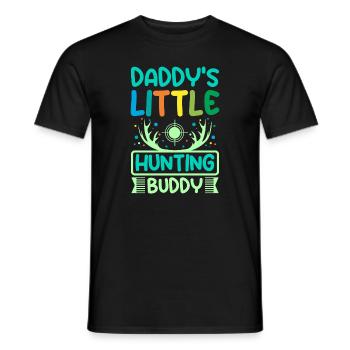 Daddy's little hunting buddy - Men's T-Shirt - black - Front - AI Model Male 178 light (178cm)