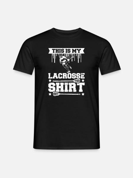 This is my Lacrosse - Men's T-Shirt - black