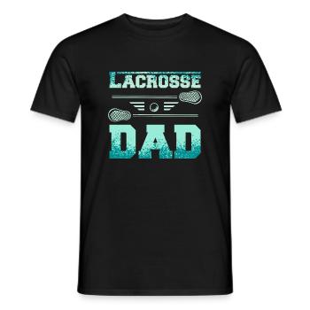 Fathers Day Daddy Lacrosse Dad - Männer T-Shirt - Schwarz - Vorne - AI Model Male 178 light (178cm)