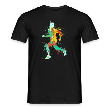 Splash Running Jogging - T-shirt homme - noir - Devant - AI Model Male 178 light (178cm)